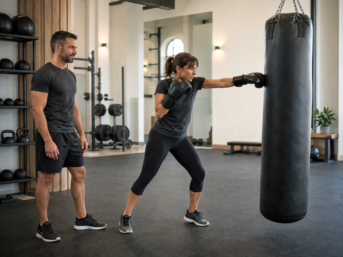 Clase de boxeo orientada al acondicionamiento