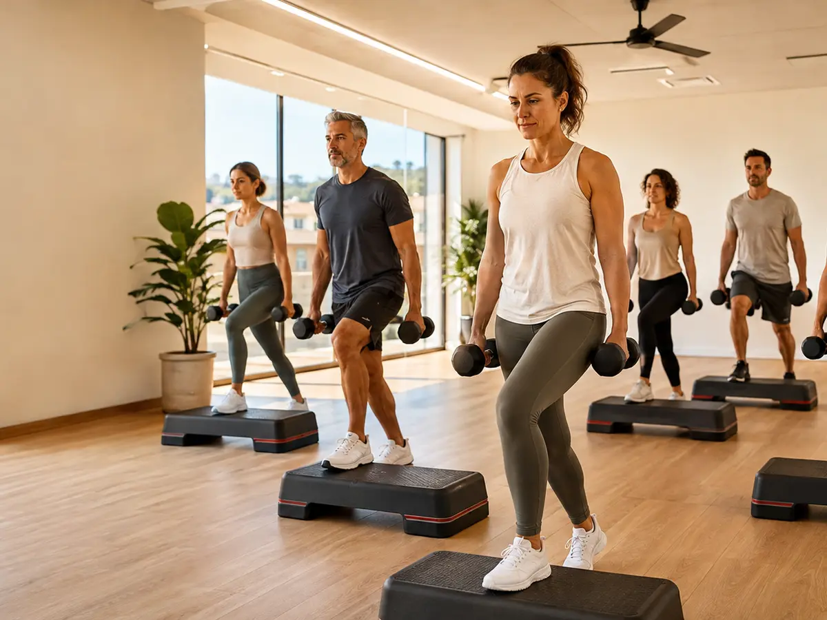 Clase full body con personas adultas