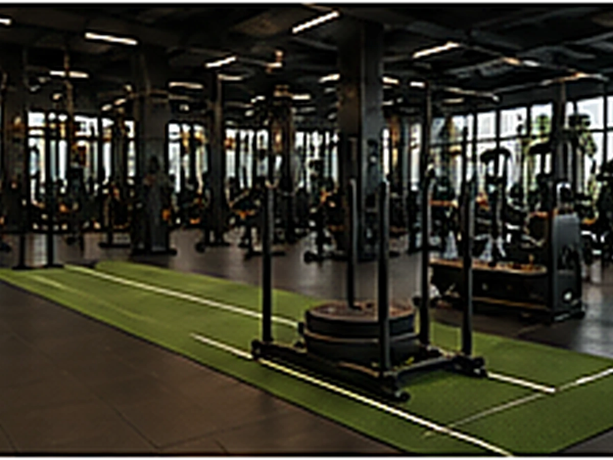 Área de entrenamiento funcional del gimnasio